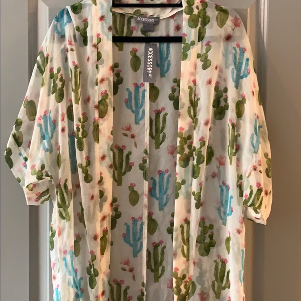 Cacti-patterned cover-up
